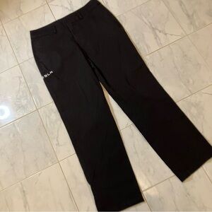 Black Tesla Men's Pants.  Embroidered on side.